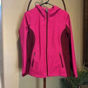 Hot Pink Hooded Jacket Size L